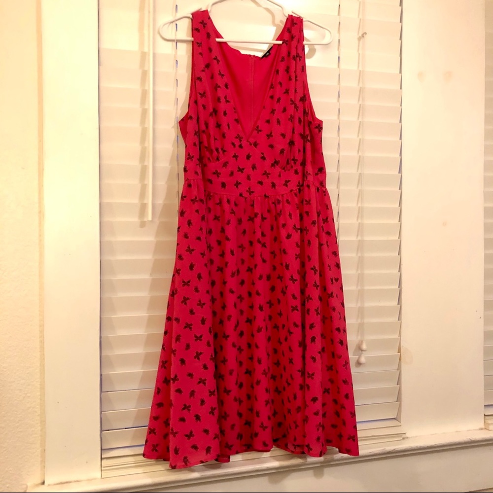 Hot pink dress